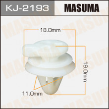 Клипса пластиковая MASUMA (TOYOTA 9046709158)  / KJ2193