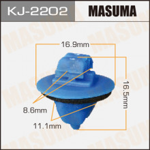 Клипса пластиковая MASUMA (TOYOTA 7549535010)  / KJ2202