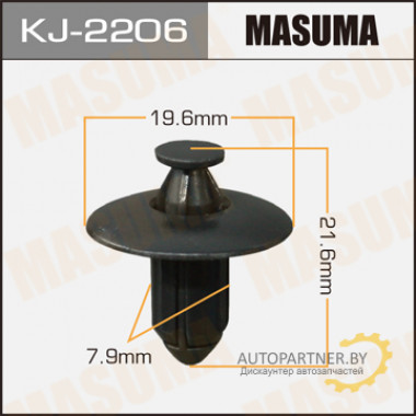 Клипса пластиковая MASUMA (TOYOTA 6777152010B1)  / KJ2206