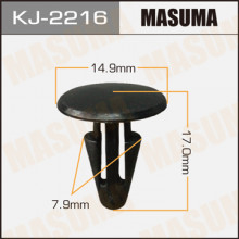 Клипса пластиковая MASUMA (TOYOTA 9046708033)  / KJ2216