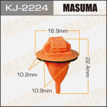 Клипса пластиковая MASUMA (TOYOTA 7539735010)  / KJ2224