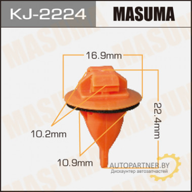 Клипса пластиковая MASUMA (TOYOTA 7539735010)  / KJ2224