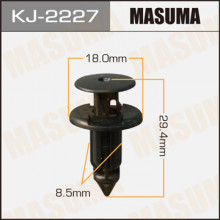 Клипса пластиковая MASUMA (TOYOTA 7586730120)  / KJ2227