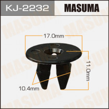 Клипса пластиковая MASUMA (TOYOTA 9018906211)  / KJ2232