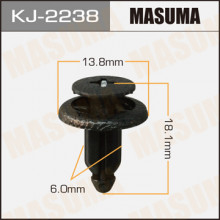 Клипса пластиковая MASUMA (NISSAN 155301733)  / KJ2238