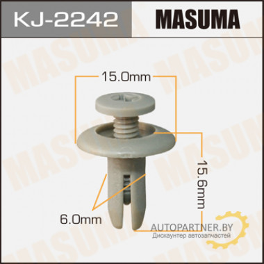 Клипса пластиковая MASUMA (NISSAN 155303573)  / KJ2242