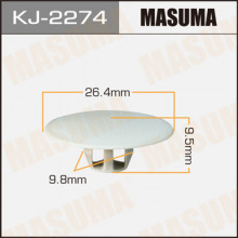 Клипса пластиковая MASUMA (MITSUBISHI MB020923)  / KJ2274