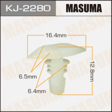Клипса пластиковая MASUMA (HONDA 90664671003)  / KJ2280