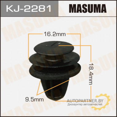 Клипса пластиковая MASUMA (HONDA 91560S7A003)  / KJ2281