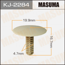 Клипса пластиковая MASUMA (HONDA 90667SA7003F7)  / KJ2284