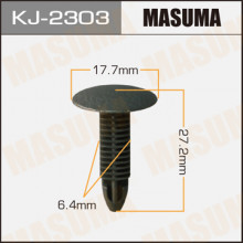 Клипса пластиковая MASUMA (HONDA 90665SB2003ZU)  / KJ2303