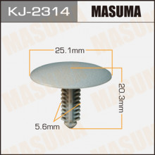 Клипса пластиковая MASUMA (SUZUKI 09409063105EH)  / KJ2314