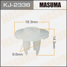 Клипса пластиковая MASUMA (TOYOTA 9018905161)  / KJ2338