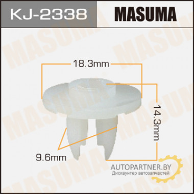 Клипса пластиковая MASUMA (TOYOTA 9018905161)  / KJ2338