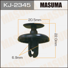 Клипса пластиковая MASUMA (TOYOTA 9046707201)  / KJ2345