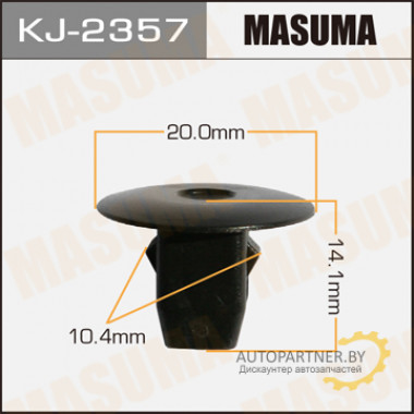 Клипса пластиковая MASUMA (HONDA 90682SEA003)  / KJ2357