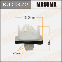 Клипса пластиковая MASUMA (TOYOTA 7539742010)  / KJ2372
