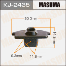 Клипса пластиковая MASUMA (TOYOTA 5253550060)  / KJ2435