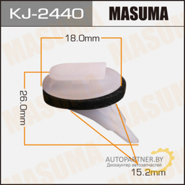 Клипса пластиковая MASUMA (TOYOTA 7681712100)  / KJ2440