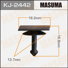 Клипса пластиковая MASUMA (SUBARU 91486KJ010)  / KJ2442