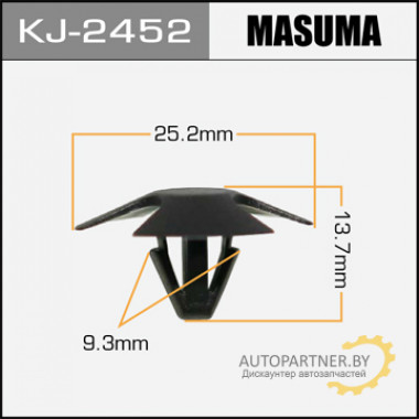 Клипса пластиковая MASUMA (TOYOTA 5332608010)  / KJ2452