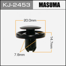 Клипса пластиковая MASUMA (SUBARU 909140068)  / KJ2453