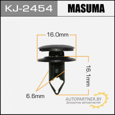Клипса пластиковая MASUMA (HONDA 90667TC0U01ZA)  / KJ2454