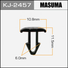 Клипса пластиковая MASUMA (TOYOTA 5314560030)  / KJ2457
