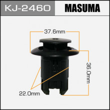 Клипса пластиковая MASUMA (TOYOTA 7692347010)  / KJ2460