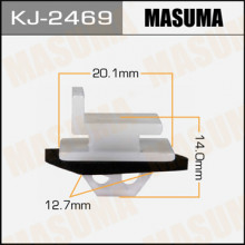 Клипса пластиковая MASUMA (HONDA 91514SYP003)  / KJ2469