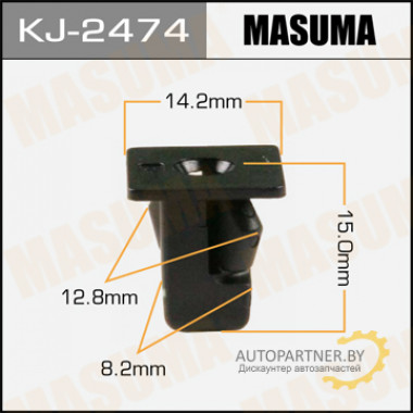 Клипса пластиковая MASUMA (HONDA 90682SDAA01)  / KJ2474