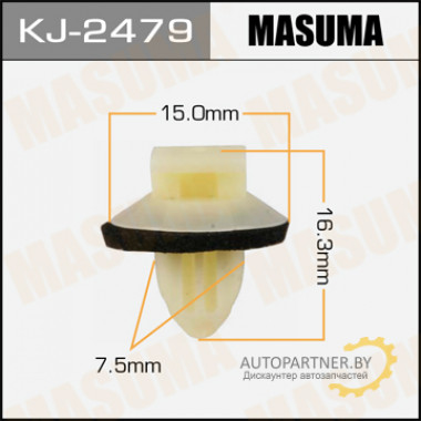 Клипса пластиковая MASUMA (TOYOTA 6295550010)  / KJ2479