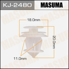 Клипса пластиковая MASUMA (TOYOTA 6248900000000000)  / KJ2480