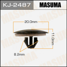 Клипса пластиковая MASUMA (TOYOTA 9046706205C0)  / KJ2487
