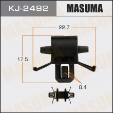 Клипса пластиковая MASUMA (HONDA 91504SDA003)  / KJ2492