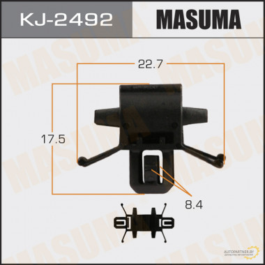 Клипса пластиковая MASUMA (HONDA 91504SDA003)  / KJ2492
