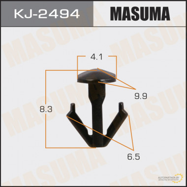 Клипса пластиковая MASUMA (HONDA 90651T2M003)  / KJ2494