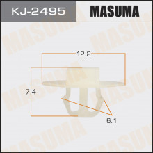 Клипса пластиковая MASUMA (HONDA 90651TA0003)  / KJ2495
