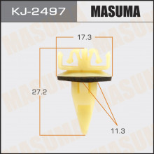 Клипса пластиковая MASUMA (TOYOTA 7549442010)  / KJ2497