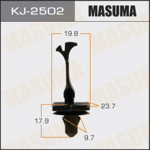 Клипса пластиковая MASUMA (TOYOTA 9095008004)  / KJ2502
