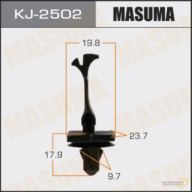 Клипса пластиковая MASUMA (TOYOTA 9095008004)  / KJ2502
