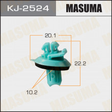 Клипса пластиковая MASUMA (TOYOTA 7588460010)  / KJ2524