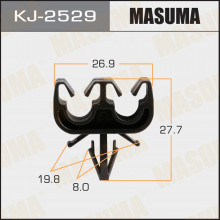 Клипса пластиковая MASUMA (TOYOTA 9046907012)  / KJ2529