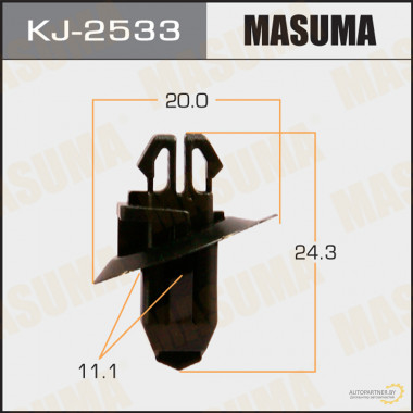 Клипса пластиковая MASUMA (TOYOTA 7539360030)  / KJ2533