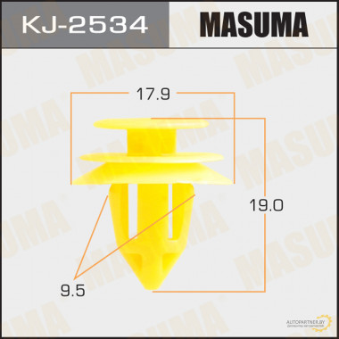 Клипса пластиковая MASUMA (TOYOTA 9046709215)  / KJ2534