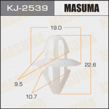 Клипса пластиковая MASUMA (NISSAN 63848VD210)  / KJ2539