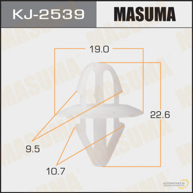 Клипса пластиковая MASUMA (NISSAN 63848VD210)  / KJ2539
