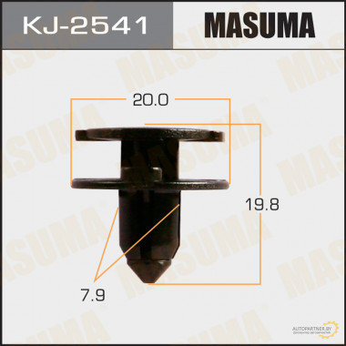 Клипса пластиковая MASUMA (NISSAN 015532DR9A)  / KJ2541