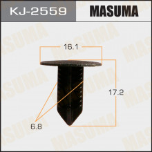 Клипса пластиковая MASUMA (TOYOTA 9046707208)  / KJ2559