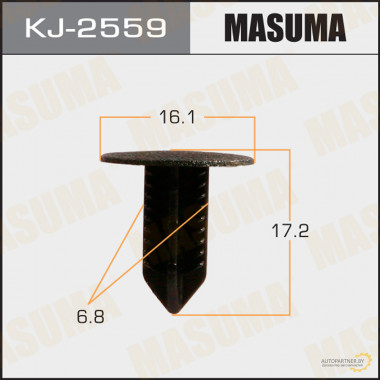 Клипса пластиковая MASUMA (TOYOTA 9046707208)  / KJ2559